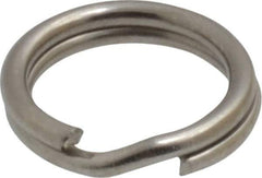 Made in USA - 0.28" ID, 0.38" OD, 0.074" Thick, Split Ring - 18-8 Stainless Steel, Natural Finish - Apex Tool & Supply