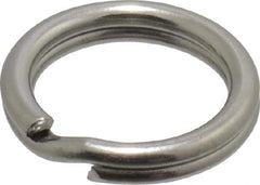 Made in USA - 0.328" ID, 0.43" OD, 0.074" Thick, Split Ring - 18-8 Stainless Steel, Natural Finish - Apex Tool & Supply