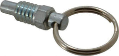 Gibraltar - 1/4-20, 0.31" Thread Length, 0.16" Plunger Diam, 0.19" Plunger Projection, 0.5 Lb Init to 2 Lb Final End Force, Steel Pull Ring Plunger - 0.31" Len Under Head, 0.44" Body Len, 3/4" Ring Diam, 0.62" Plunger Len, 1/4" Hex, 0.18" Head Height - Apex Tool & Supply