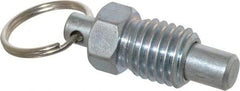 Gibraltar - 5/8-11, 0.56" Thread Length, 0.38" Plunger Diam, 0.44" Plunger Projection, 1.25 Lb Init to 5 Lb Final End Force, Steel Pull Ring Plunger - 0.69" Len Under Head, 1" Body Len, 1" Ring Diam, 1.31" Plunger Len, 0.62" Hex, 0.31" Head Height - Apex Tool & Supply