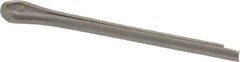 Made in USA - 1/16" Diam x 3/4" Long Extended Prong Cotter Pin - Grade 18-8, Uncoated, Stainless Steel - Apex Tool & Supply