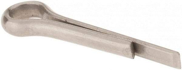 Made in USA - 3/32" Diam x 1/2" Long Extended Prong Cotter Pin - Grade 18-8, Uncoated, Stainless Steel - Apex Tool & Supply