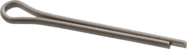 Made in USA - 3/32" Diam x 1" Long Extended Prong Cotter Pin - Grade 18-8, Uncoated, Stainless Steel - Apex Tool & Supply