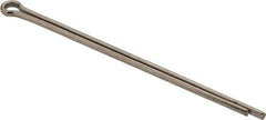 Made in USA - 3/32" Diam x 2-1/2" Long Extended Prong Cotter Pin - Grade 18-8, Uncoated, Stainless Steel - Apex Tool & Supply