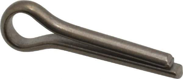 Made in USA - 1/8" Diam x 1/2" Long Extended Prong Cotter Pin - Grade 18-8, Uncoated, Stainless Steel - Apex Tool & Supply