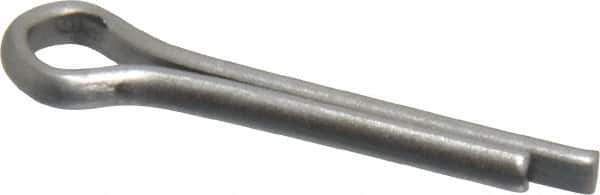 Made in USA - 1/8" Diam x 3/4" Long Extended Prong Cotter Pin - Grade 18-8, Uncoated, Stainless Steel - Apex Tool & Supply