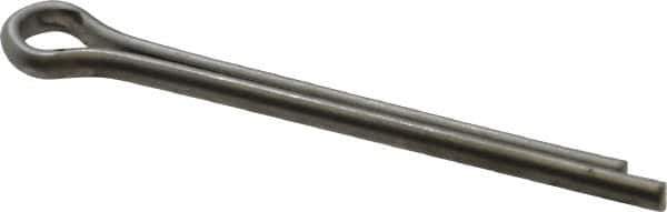 Made in USA - 1/8" Diam x 1-1/2" Long Extended Prong Cotter Pin - Grade 18-8, Uncoated, Stainless Steel - Apex Tool & Supply