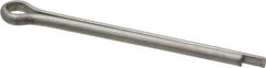 Made in USA - 1/8" Diam x 1-3/4" Long Extended Prong Cotter Pin - Grade 18-8, Uncoated, Stainless Steel - Apex Tool & Supply