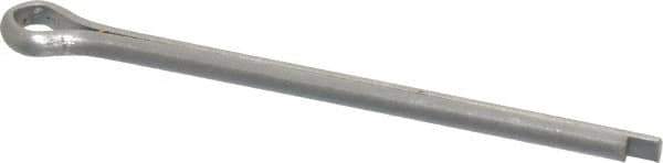 Made in USA - 1/8" Diam x 2" Long Extended Prong Cotter Pin - Grade 18-8, Uncoated, Stainless Steel - Apex Tool & Supply