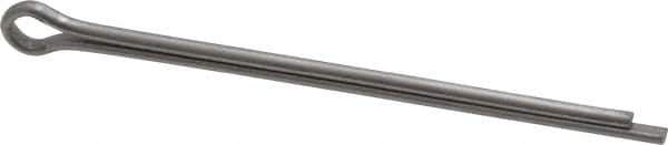 Made in USA - 1/8" Diam x 2-1/2" Long Extended Prong Cotter Pin - Grade 18-8, Uncoated, Stainless Steel - Apex Tool & Supply