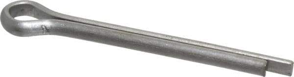 Made in USA - 5/32" Diam x 1-1/2" Long Extended Prong Cotter Pin - Grade 18-8, Uncoated, Stainless Steel - Apex Tool & Supply