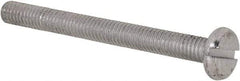 Value Collection - M3x0.50, 30mm Length Under Head Slotted Drive Machine Screw - Pan Head, Grade 4.8 Steel, Zinc-Plated Finish, Without Washer - Apex Tool & Supply