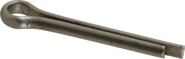 Made in USA - 3/16" Diam x 1-1/4" Long Extended Prong Cotter Pin - Grade 18-8, Uncoated, Stainless Steel - Apex Tool & Supply