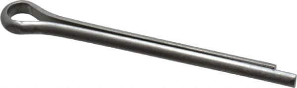 Made in USA - 3/16" Diam x 2" Long Extended Prong Cotter Pin - Grade 18-8, Uncoated, Stainless Steel - Apex Tool & Supply