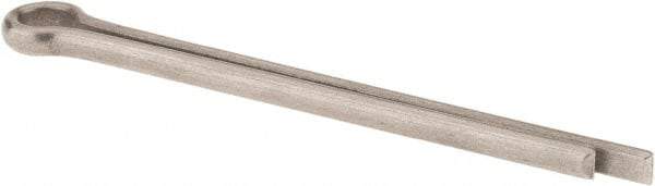 Made in USA - 3/16" Diam x 2-1/2" Long Extended Prong Cotter Pin - Grade 18-8, Uncoated, Stainless Steel - Apex Tool & Supply