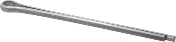 Made in USA - 3/16" Diam x 3" Long Extended Prong Cotter Pin - Grade 18-8, Uncoated, Stainless Steel - Apex Tool & Supply