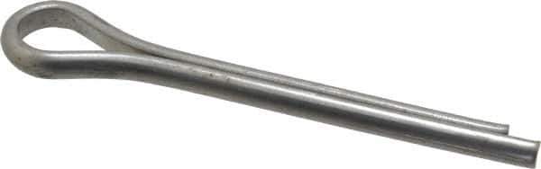 Made in USA - 5/16" Diam x 2-1/2" Long Extended Prong Cotter Pin - Grade 18-8, Uncoated, Stainless Steel - Apex Tool & Supply
