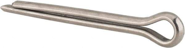 Made in USA - 5/16" Diam x 3" Long Extended Prong Cotter Pin - Grade 18-8, Uncoated, Stainless Steel - Apex Tool & Supply