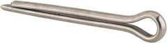 Made in USA - 5/16" Diam x 3" Long Extended Prong Cotter Pin - Grade 18-8, Uncoated, Stainless Steel - Apex Tool & Supply
