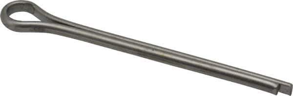 Made in USA - 5/16" Diam x 4" Long Extended Prong Cotter Pin - Grade 18-8, Uncoated, Stainless Steel - Apex Tool & Supply