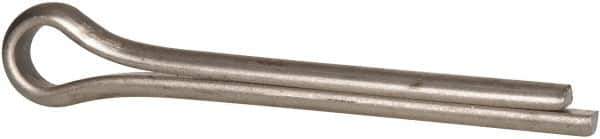 Made in USA - 3/8" Diam x 3" Long Extended Prong Cotter Pin - Grade 18-8, Uncoated, Stainless Steel - Apex Tool & Supply