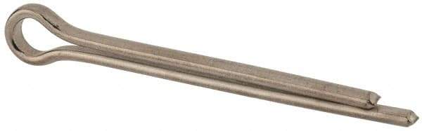 Made in USA - 3/8" Diam x 4" Long Extended Prong Cotter Pin - Grade 18-8, Uncoated, Stainless Steel - Apex Tool & Supply