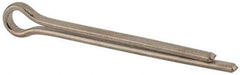 Made in USA - 3/8" Diam x 4" Long Extended Prong Cotter Pin - Grade 18-8, Uncoated, Stainless Steel - Apex Tool & Supply