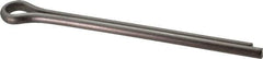 Made in USA - 3/8" Diam x 5" Long Extended Prong Cotter Pin - Grade 18-8, Uncoated, Stainless Steel - Apex Tool & Supply