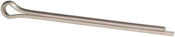 Made in USA - 3/8" Diam x 6" Long Extended Prong Cotter Pin - Grade 18-8, Uncoated, Stainless Steel - Apex Tool & Supply