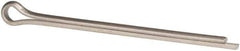 Made in USA - 3/8" Diam x 6" Long Extended Prong Cotter Pin - Grade 18-8, Uncoated, Stainless Steel - Apex Tool & Supply