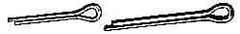 Made in USA - 5/16" Diam x 1-1/2" Long Extended Prong Cotter Pin - Grade 18-8, Uncoated, Stainless Steel - Apex Tool & Supply