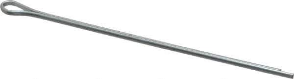 Made in USA - 1/16" Diam x 2" Long Extended Prong Cotter Pin - Grade 2, Zinc-Plated, Steel - Apex Tool & Supply