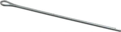 Made in USA - 1/16" Diam x 2" Long Extended Prong Cotter Pin - Grade 2, Zinc-Plated, Steel - Apex Tool & Supply