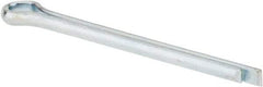Made in USA - 3/32" Diam x 1-1/4" Long Extended Prong Cotter Pin - Grade 2, Zinc-Plated, Steel - Apex Tool & Supply