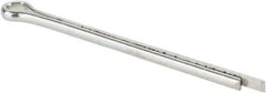 Made in USA - 3/32" Diam x 1-3/4" Long Extended Prong Cotter Pin - Grade 2, Zinc-Plated, Steel - Apex Tool & Supply