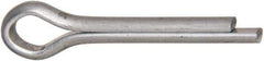 Made in USA - 1/8" Diam x 3/4" Long Extended Prong Cotter Pin - Grade 2, Zinc-Plated, Steel - Apex Tool & Supply