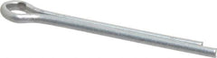 Made in USA - 1/8" Diam x 1-1/2" Long Extended Prong Cotter Pin - Grade 2, Zinc-Plated, Steel - Apex Tool & Supply