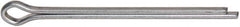 Made in USA - 1/8" Diam x 2" Long Extended Prong Cotter Pin - Grade 2, Zinc-Plated, Steel - Apex Tool & Supply