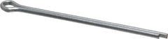 Made in USA - 1/8" Diam x 2-1/2" Long Extended Prong Cotter Pin - Grade 2, Zinc-Plated, Steel - Apex Tool & Supply