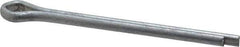Made in USA - 5/32" Diam x 2" Long Extended Prong Cotter Pin - Grade 2, Zinc-Plated, Steel - Apex Tool & Supply