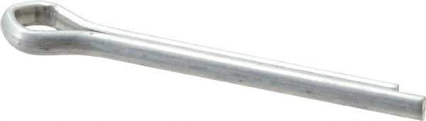 Made in USA - 3/16" Diam x 1-3/4" Long Extended Prong Cotter Pin - Grade 2, Zinc-Plated, Steel - Apex Tool & Supply