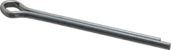 Made in USA - 3/16" Diam x 2-1/2" Long Extended Prong Cotter Pin - Grade 2, Zinc-Plated, Steel - Apex Tool & Supply