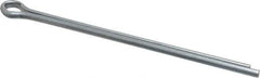 Made in USA - 3/16" Diam x 4" Long Extended Prong Cotter Pin - Grade 2, Zinc-Plated, Steel - Apex Tool & Supply