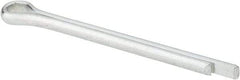Made in USA - 1/4" Diam x 3" Long Extended Prong Cotter Pin - Grade 2, Zinc-Plated, Steel - Apex Tool & Supply