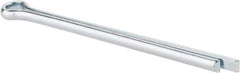 Made in USA - 1/4" Diam x 4" Long Extended Prong Cotter Pin - Grade 2, Zinc-Plated, Steel - Apex Tool & Supply