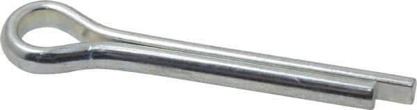 Made in USA - 5/16" Diam x 2" Long Extended Prong Cotter Pin - Grade 2, Zinc-Plated, Steel - Apex Tool & Supply