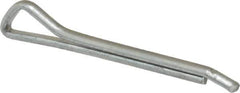 Made in USA - 1/8" Diam x 1-1/4" Long Hammerlock Cotter Pin - Grade 2, Zinc-Plated, Steel - Apex Tool & Supply