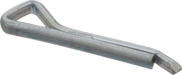 Made in USA - 5/32" Diam x 1" Long Hammerlock Cotter Pin - Grade 2, Zinc-Plated, Steel - Apex Tool & Supply