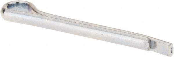 Made in USA - 5/32" Diam x 1-1/2" Long Hammerlock Cotter Pin - Grade 2, Zinc-Plated, Steel - Apex Tool & Supply