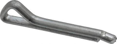 Made in USA - 3/16" Diam x 1-1/4" Long Hammerlock Cotter Pin - Grade 2, Zinc-Plated, Steel - Apex Tool & Supply
